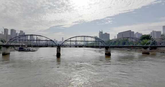 兰州市中山桥延时航拍