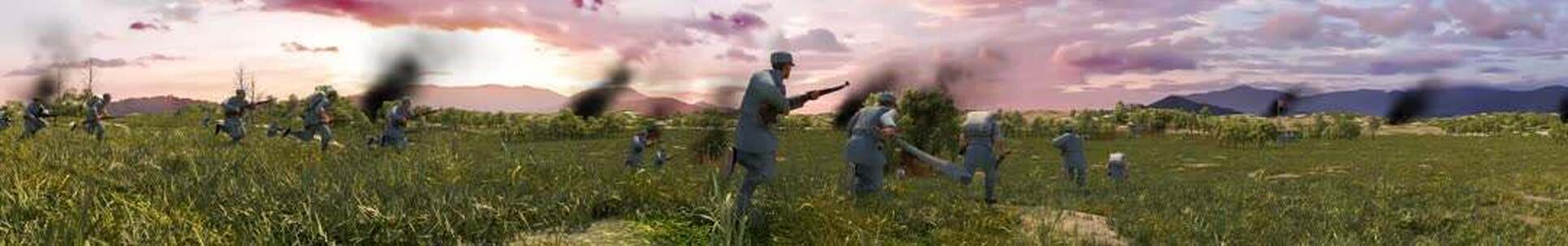 红军战争冲锋战场