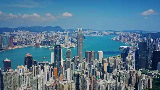 【正版素材】香港大景全景大气俯拍