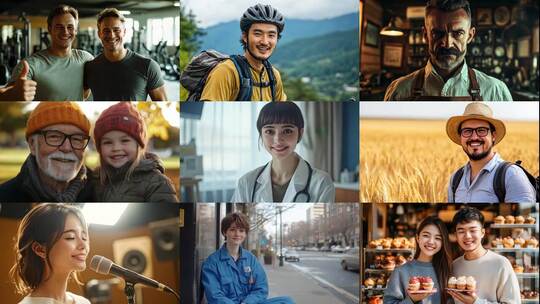 百人千人万人笑容微笑(前136S为快速预览)