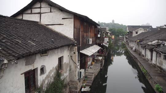 绍兴书圣故里题扇桥水乡风景4K视频