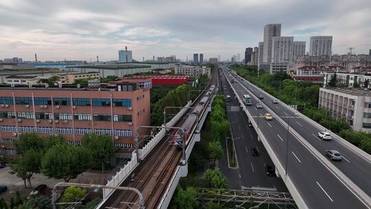 宝山上海绕城高速视频素材模板下载