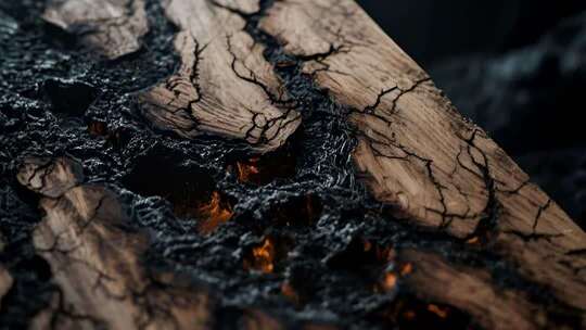 烧焦木头纹理素材