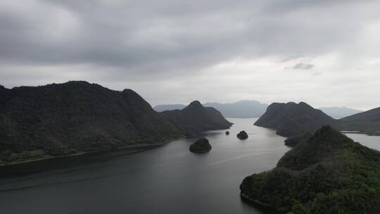 海上小桂林河流山脉