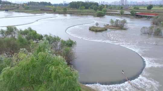 沣渭生态景观区 河堤路