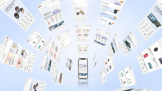 简洁清晰手机应用APP汇聚展示