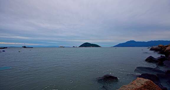 海洋与岛屿延时摄影