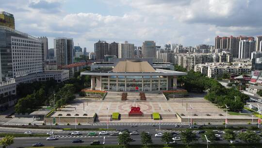 航拍广西南宁城市宣传片地标建筑视频素材模板下载