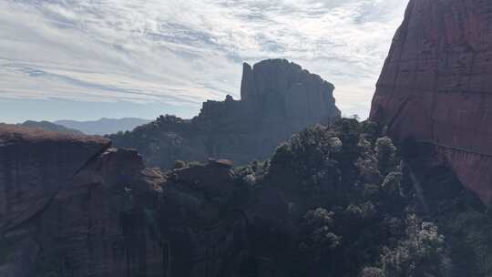 江西弋阳龟峰风景名胜区航拍