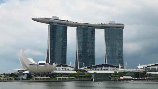 8K新加坡滨海湾金沙酒店延时摄影