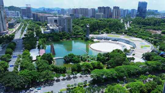 广东黄埔科学城周边航拍