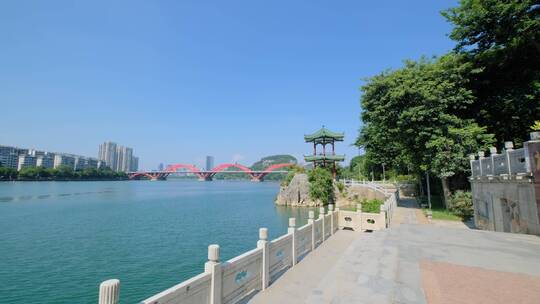 广西柳州柳江风景城市风光