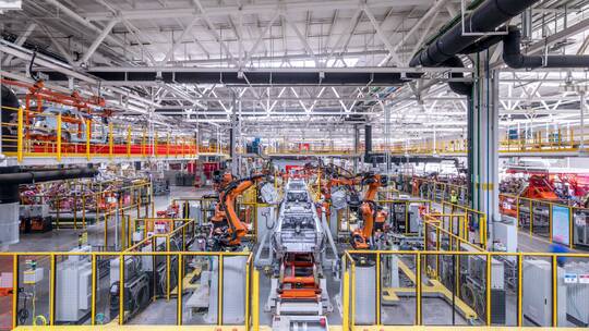 全自动化机械臂汽车装配生产线