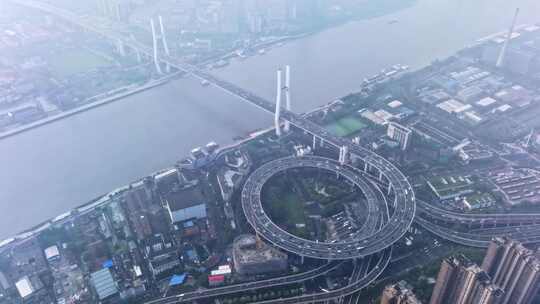 南浦大桥 上海交通 繁忙 高架 道路