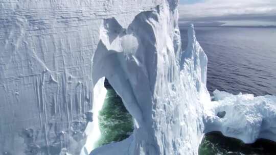 冰山冰川航拍北极风光大自然