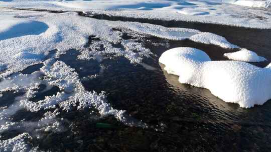 冰河雪景视频素材模板下载