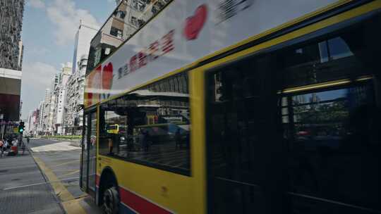 香港街头城市生活街道实拍视频