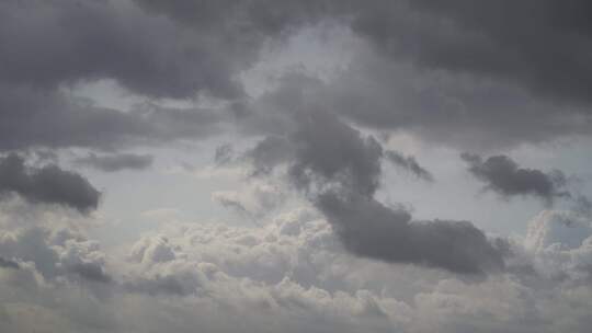 天空乌云飘动将要下雨云层云朵天气变化气象