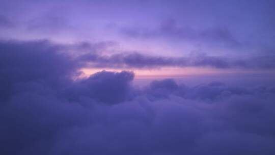 朝霞云海