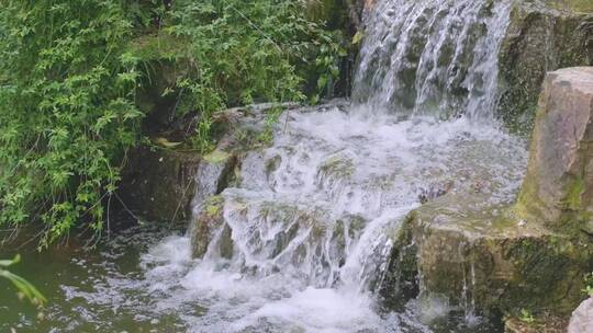 瀑布雨水慢动作升格视频合集