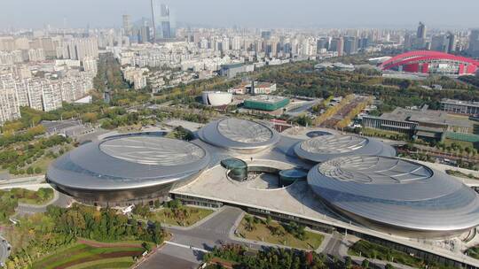 南京城市风光地标建筑航拍