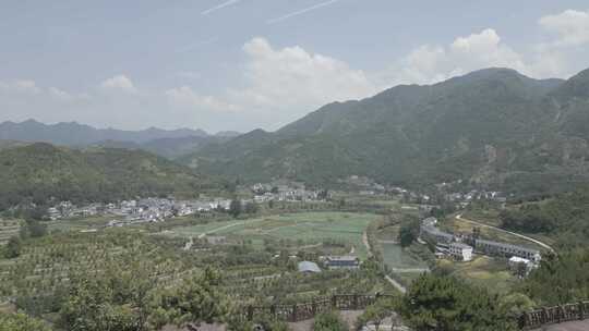 新农村景区乡村旅游山水风光航拍