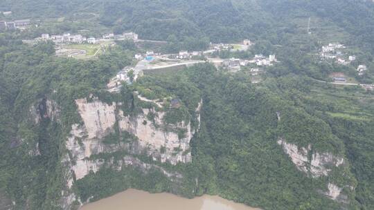 航拍湖北长江三峡风光