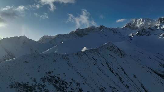 雪山航拍素材