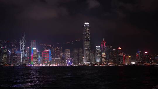 香港维多利亚港城市夜景