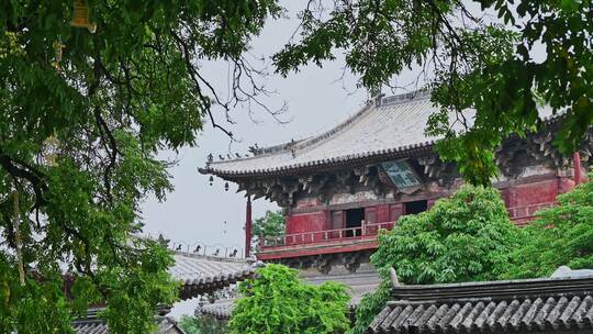 天津蓟县独乐寺观音阁寺庙木构古建筑