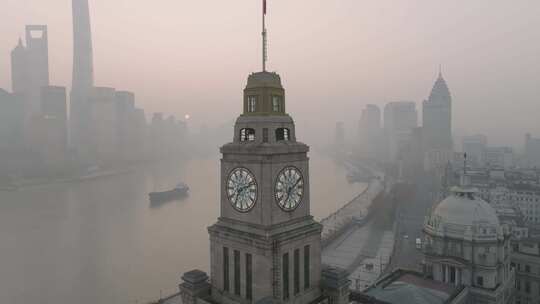 上海外滩 万国建筑群航拍