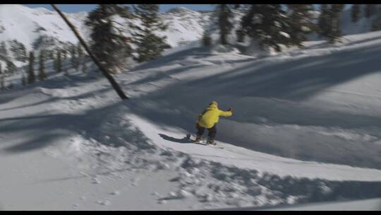 高山滑雪9视频素材模板下载