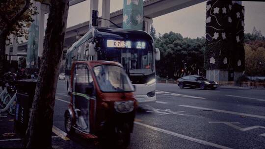 上海浦西马路街景