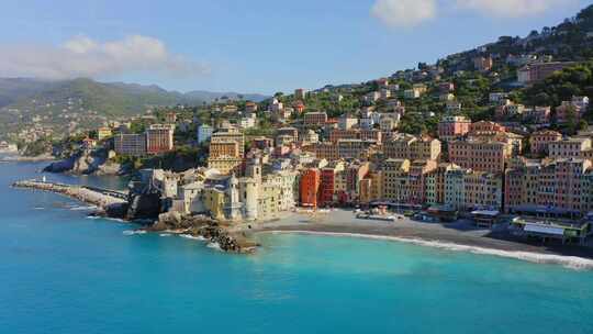 意大利，海洋， Camogli，海