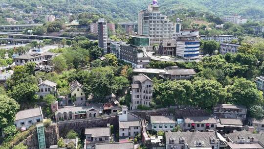 重庆龙门浩老街下浩里航拍