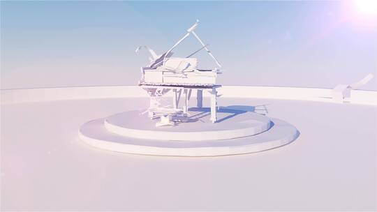 折纸艺术文化钢琴 4k视频素材模板下载