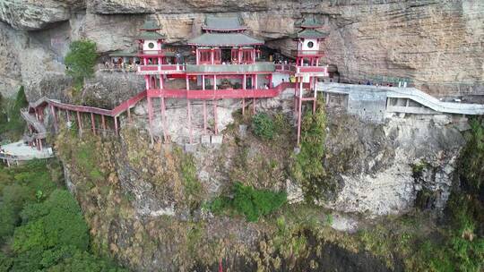 福建平和航拍灵通山岩寺景观