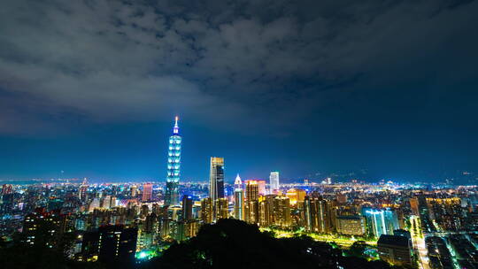台湾城市夜景延时