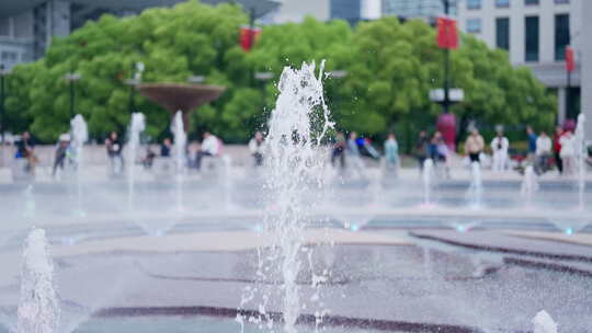 城市景观公园喷泉