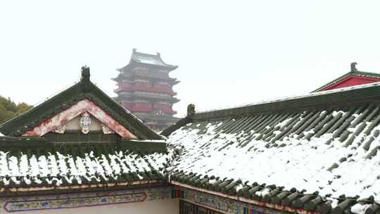 南昌滕王阁新春下雪16mp4