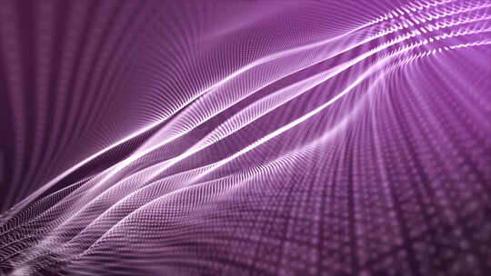 粒子波背景光紫色视频素材模板下载