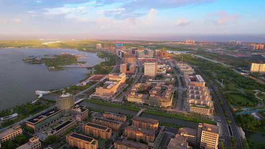 上海市临港新片区城市风光