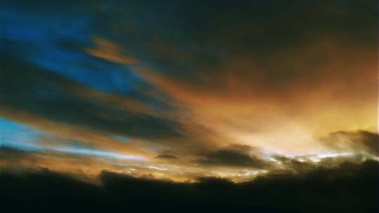 高级感镜头大气云层震撼延时