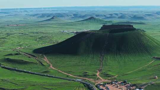 内蒙古乌兰哈达火山航拍