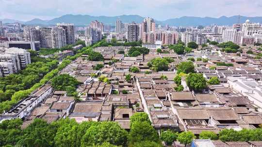 福州三坊七巷历史文化街区航拍视频素材