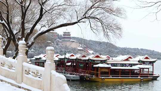 园林雪景