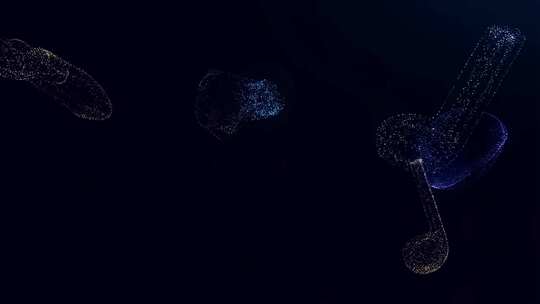粒子特效音符素材