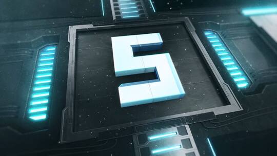 科技倒计时ae模板