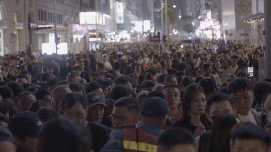 香港2023跨年夜尖沙咀街景夜景