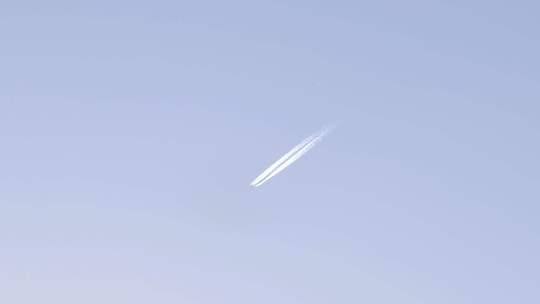 天空中的喷气式飞机